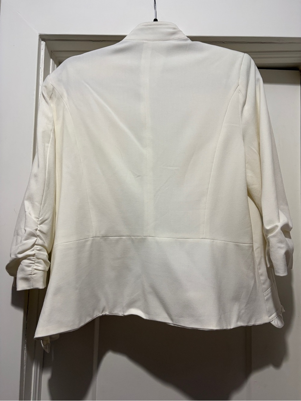cleo Cream Ruffle-Trim Blazer - Picture 2 of 5